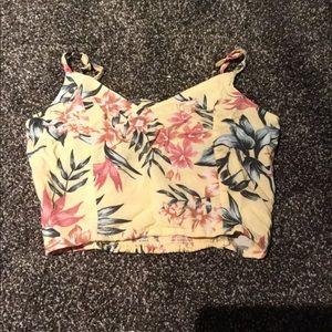 Yellow tube like top